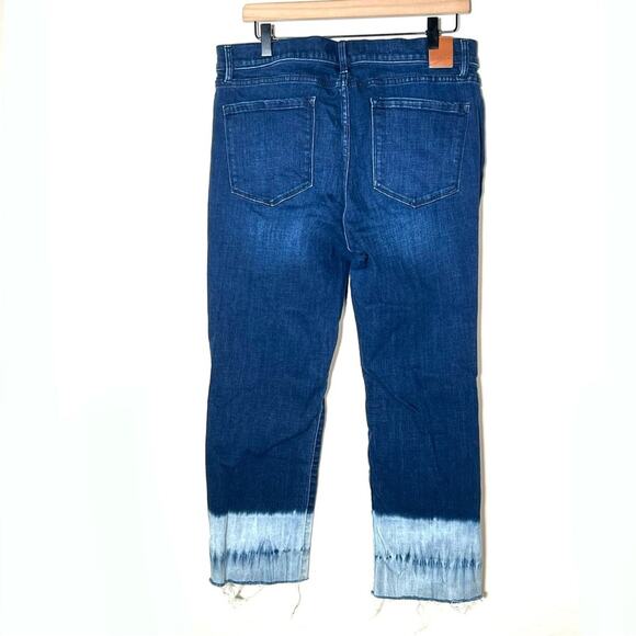 Tommy Hilfiger dark wash Tribeca straight jeans w tie-dye accents size 12 B153 - Picture 4 of 4